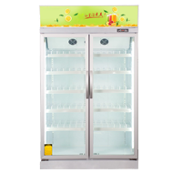 HM-LC-FDouble door beverage display cabinet