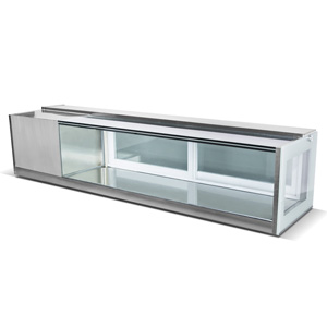 R&Luxury right angle sushi display freezer