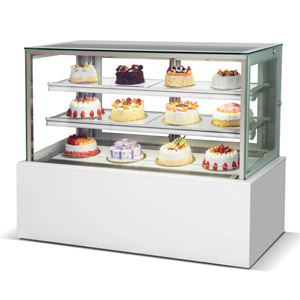 R&Japanese three-layer rear sliding door cake display cabinet