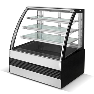 R&Circular black silver four-layer cake display cabinet